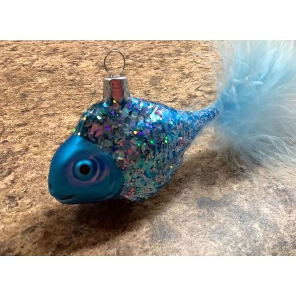 Hand Blown Glass Fish Ornament - Picture 6 of 8
